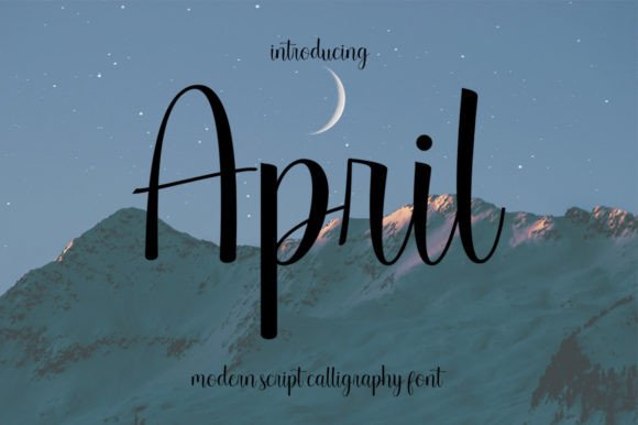 April: A Beautiful Script Font for Business