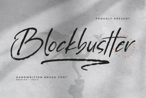 Blockbustter – Handwritten Font for Editorial Design