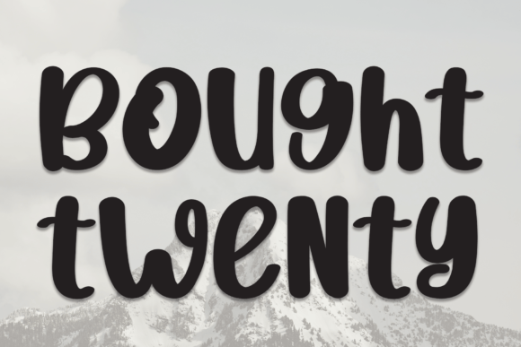 Bought Twenty: A Handwritten Font for Web Design