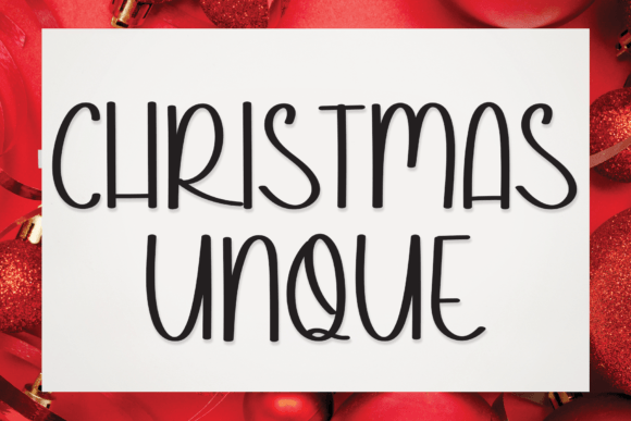 Christmas Unque Font Review