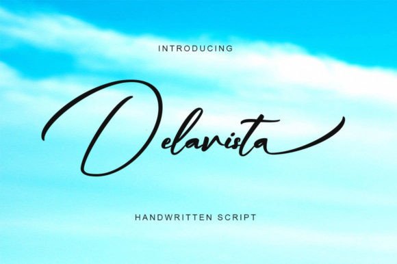 Delavista: A Flowing Script Font