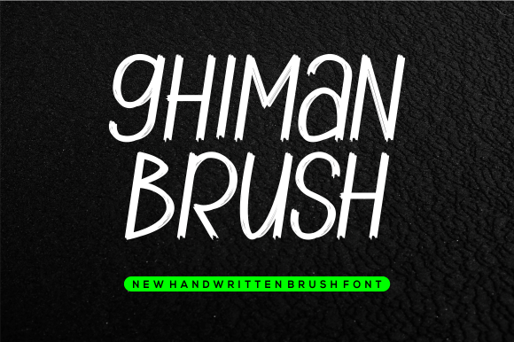 Ghiman Brush: Handwritten Font for Craft Projects
