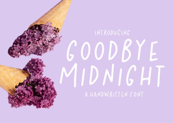 Goodbye Midnight: A Playful Font for Creative Projects