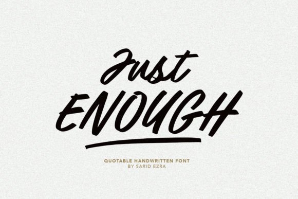 Just Enough: A Font for Clear Campaigns