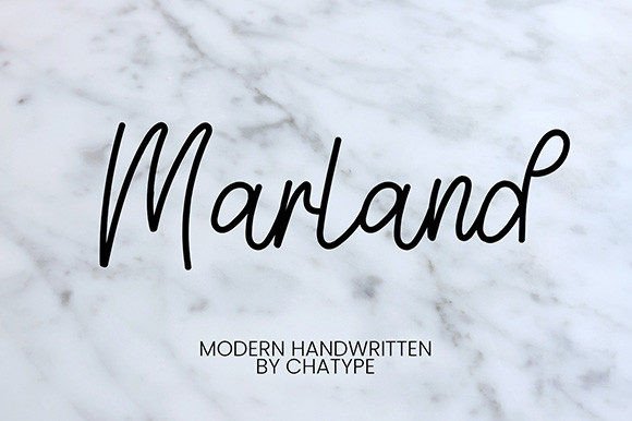 Marland: A Stylish Script Font for Digital Marketing