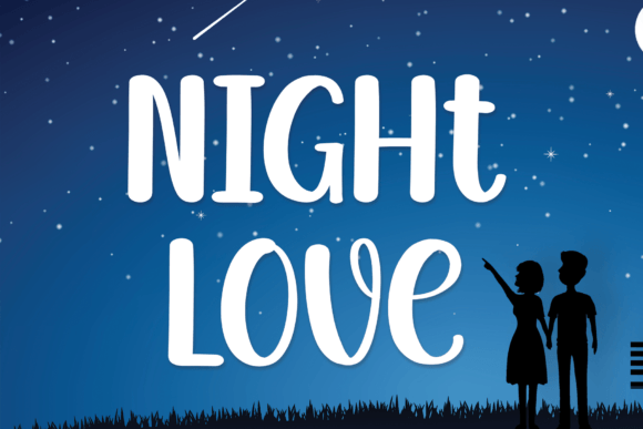 Night Love Font: A Sweet Touch for Design