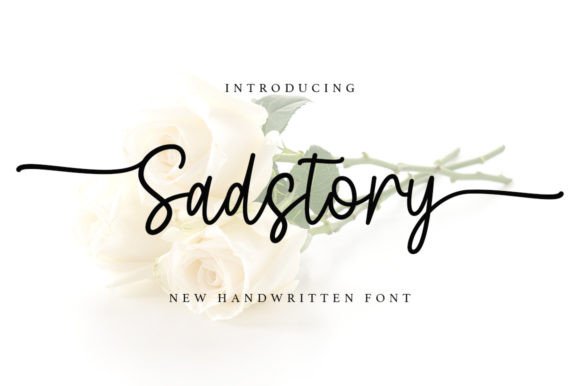 Sadstory: A Dazzling Script Font