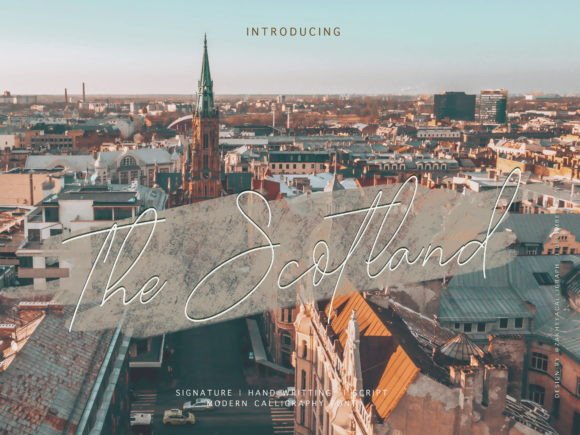 The Scotland: A Script Font for Creative Projects