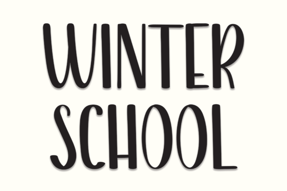 Winter School Font for Creative Projects